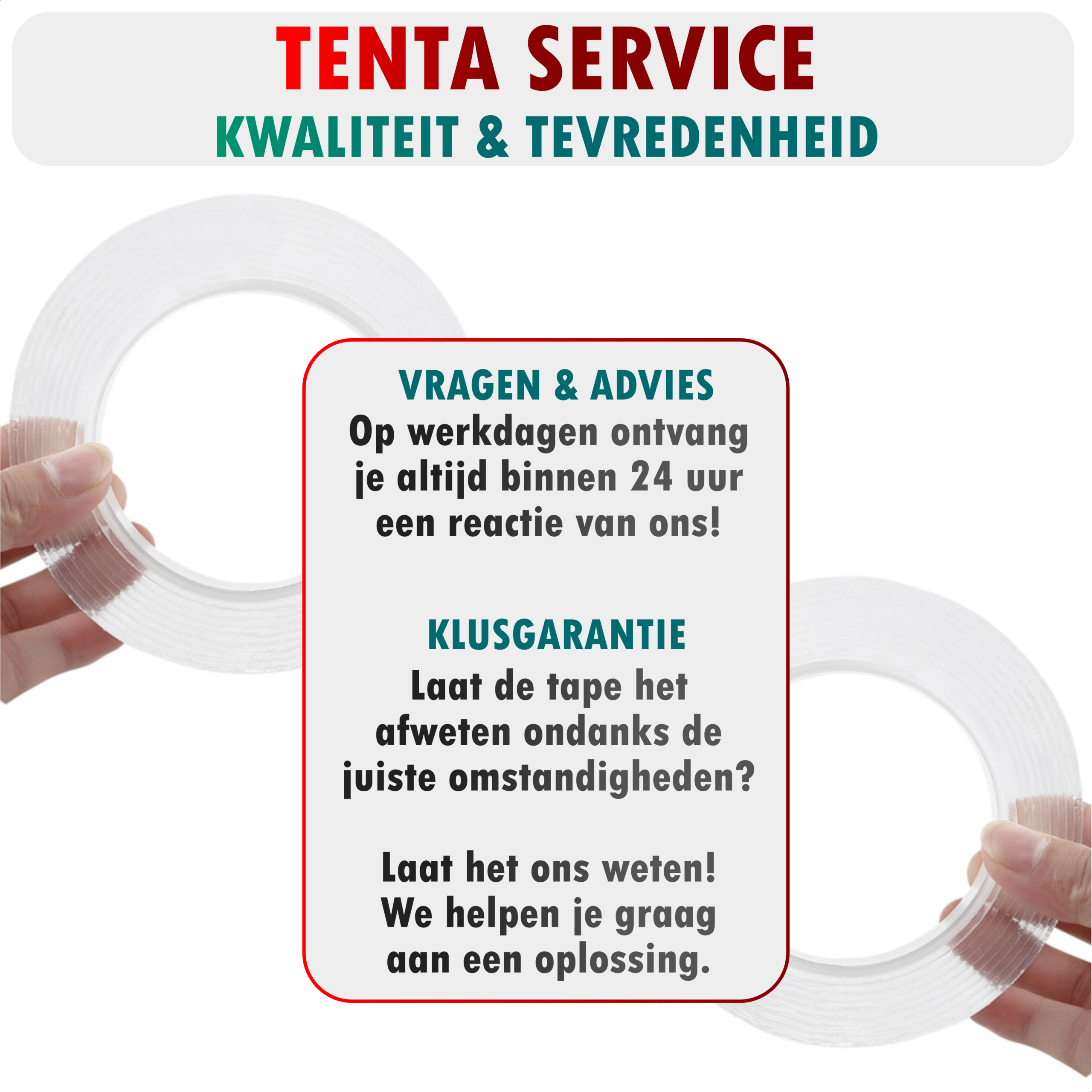 Dubbelzijdig Tape Extra Sterk 10m x 15mm - TENTA Mesh Power - Afbeelding 11