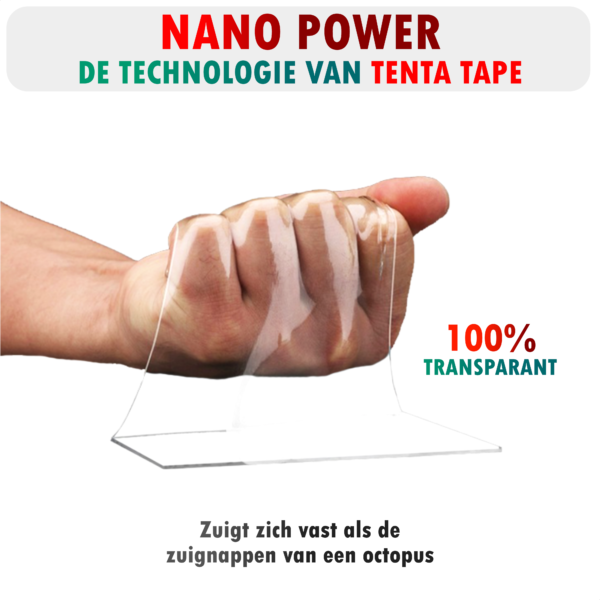 Dubbelzijdig Tape 10m x 10mm x 1mm - TENTA Ultimate Precision