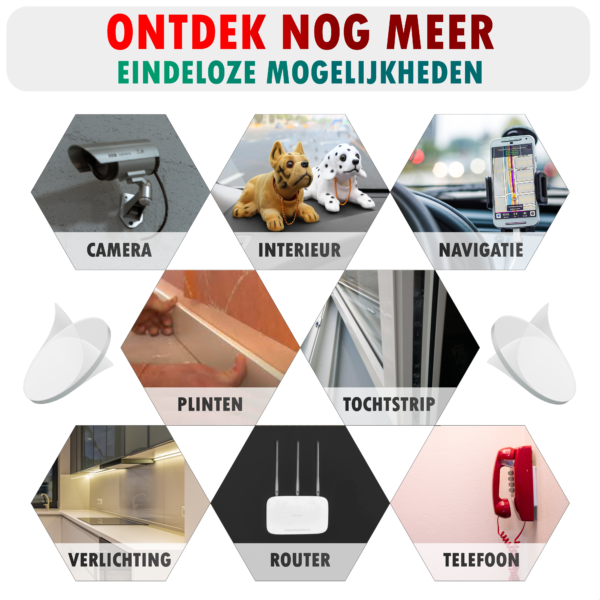 Dubbelzijdig Tape Plakkers 20mm x 2mm - TENTA Heavy Duty - Afbeelding 7