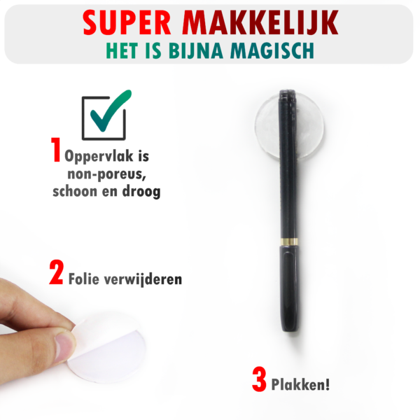 Dubbelzijdig Tape Plakkers 20mm x 2mm - TENTA Heavy Duty - Afbeelding 4